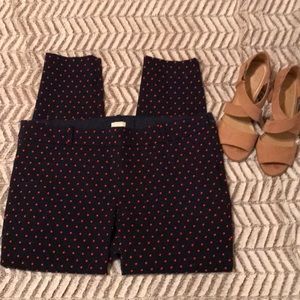 J. Crew polka dot dress pants